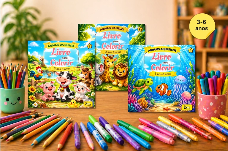 Activity and colouring books