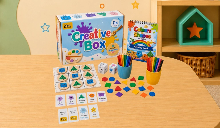 Creative Box with colour and shape activities