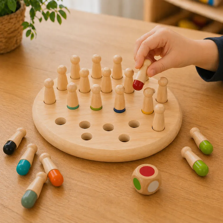 Memory game in wood