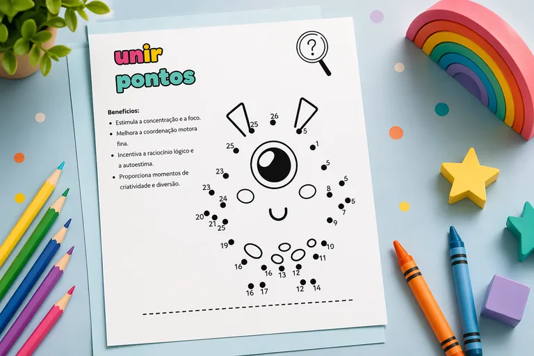 Desenho para unir pontos